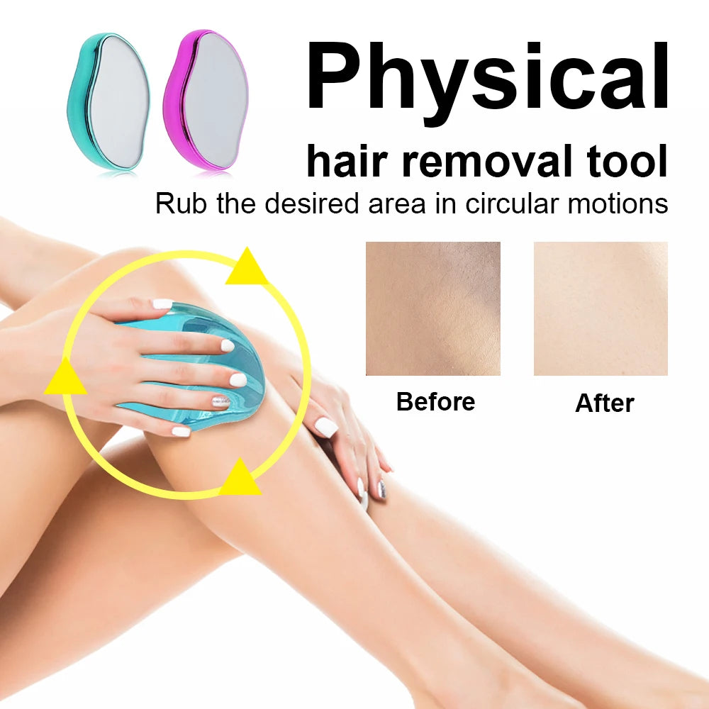 Hair Removal Physical Epilators Crystal Hair Eraser Safe Easy Cleaning