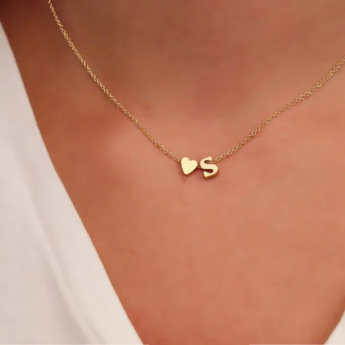 Heart Letter Necklage